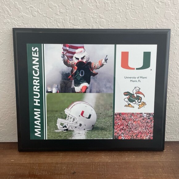 Miami Hurricanes Plaque Collectible - Picture 1 of 2